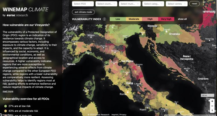 Winemap of Europe | Questo lavoro mastodontico sul climate change del vino europeo lascia a bocca aperta